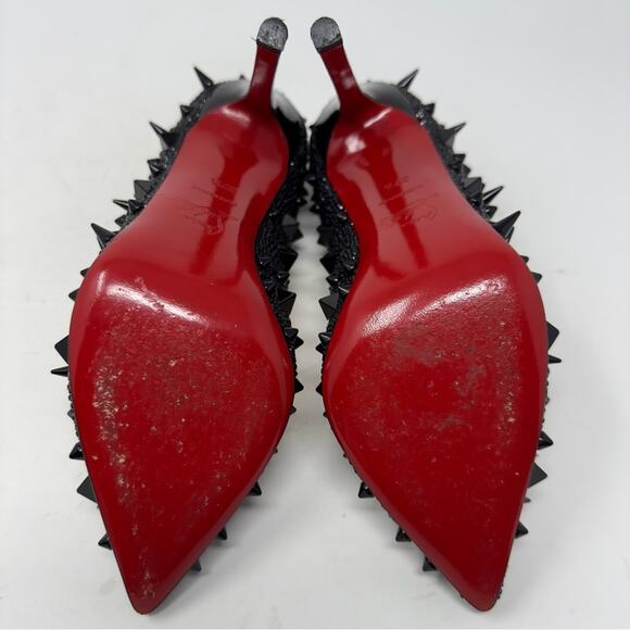 Christian Louboutin Pigalili Pot Pourri Strass Pumps Heels 37.5 - Picture 9 of 11